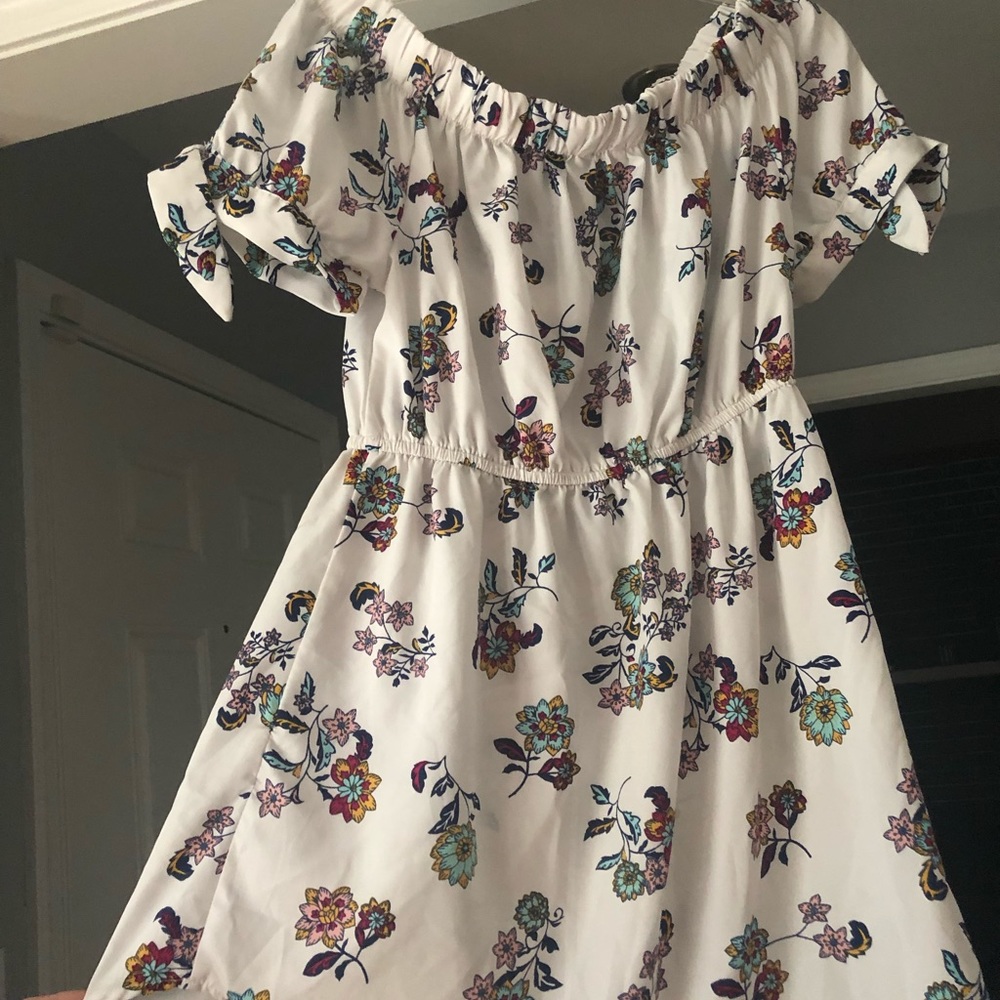 Floral dress swimsuit cover